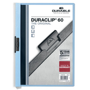 DURABLE DURACLIP DOCUMENT FILE A4 60 SHEET BLUE