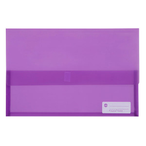 MARBIG POLYPICK FOOLSCAP DOCUMENT WALLET PURPLE