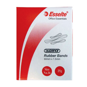 ESSELTE SUPERIOR RUBBER BANDS SIZE 32 25gm