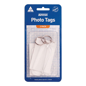 KEVRON ID59 KEY TAGS CLEAR WITH ASSORTED DESIGNS PA (PACK)