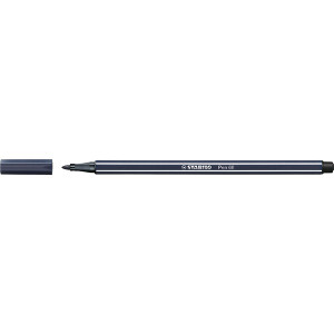 STABILO PEN 68 FIBRE TIP PEN PAYNES GREY (BX10)