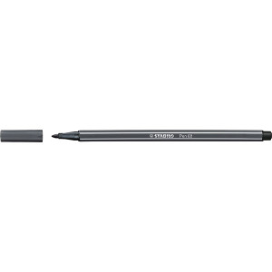 STABILO PEN 68 FIBRE TIP PEN DEEP COLD GREY (BX10)