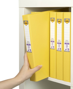 MARBIG RING BINDER A4 25MM 2D PE LEMON