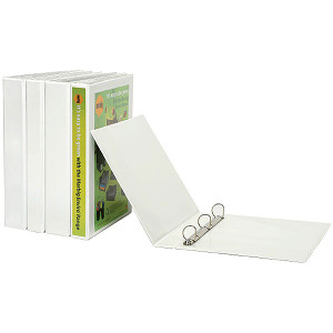 MARBIG CLEARVIEW INSERT BINDER A4 25MM 4D WHITE