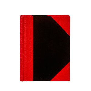 SPIRAX CASEBOUND NOTEBOOK A7 BLACK AND RED