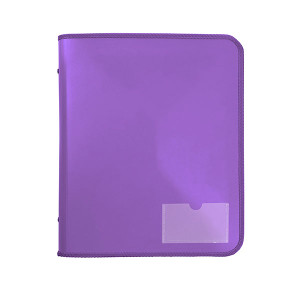 MARBIG ZIPPER BINDER W/ TECH CASE 25MM 2D PURPLE