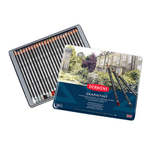DERWENT GRAPHITINT PENCIL TIN 24