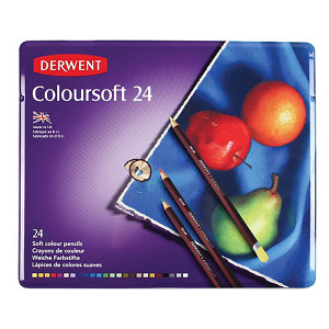 DERWENT COLOURSOFT PENCIL TIN 24