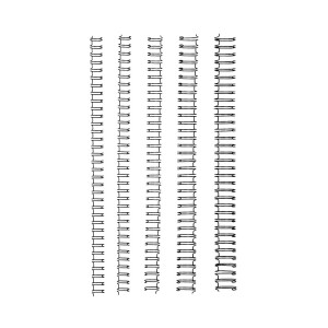 GBC BINDING WIRE 34 LOOP 12.5MM SILVER PK100 ** ETA 20/11/2026 **