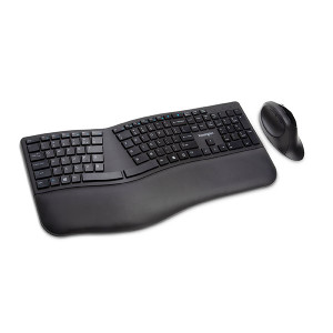 KENSINGTON DUAL WIRELESS ERGO DESKTOP SET BLACK