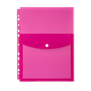 MARBIG TOP OPEN BINDER POCKET PINK *** While Stocks Last ***