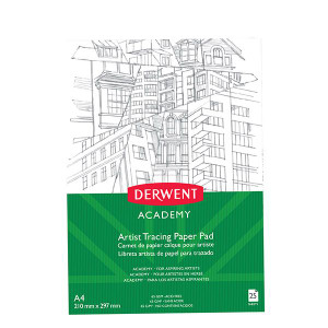 DERWENT ACADEMY TRACING PAPER PAD A4 PORTRAIT 25 SHEETS