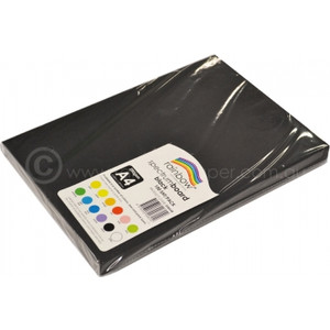 RAINBOW SPECTRUM BOARD 200GSM A4 BLACK (Pack of 100)
