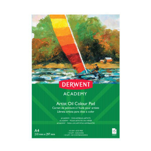 DERWENT ACADEMY OIL PAD A4 PORTRAIT 15 SHEETS