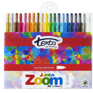 TEXTA JUMBO ZOOM CRAYONS PK20