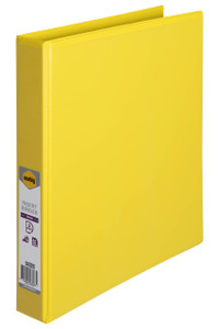 Marbig Clearview Insert Binder A4 25mm 2D Yellow