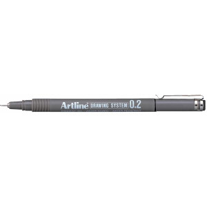 ARTLINE 232 DRAWING SYSTEM PEN 0.2MM BLACK BX12