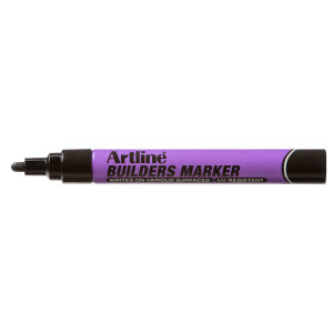 ARTLINE BUILDERS PERMANENT MARKER BULLET 1.5MM BLACK Box of 12