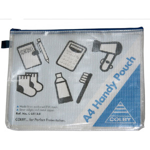COLBY COLLEGE POUCH A4 BLACK C641