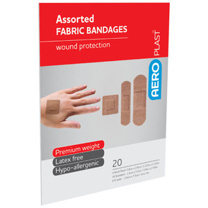 AEROPLAST Premium Fabric Assorted Dressings, Pack of 20