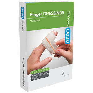 AEROWOUND Finger Dressing, Pack of 3