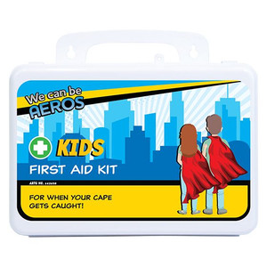 KIDS 2 Series Plastic Waterproof First Aid 21 x 7.5 x 13cm, Each