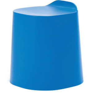 Buro Peekaboo Student Stool Stackable Lightweight Strong Poly Shell Dodger Blue 4 Pack