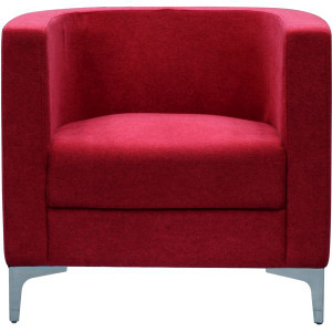 MIKO TUB CHAIR W 750 x H 800 x D 750mm Red Fabric