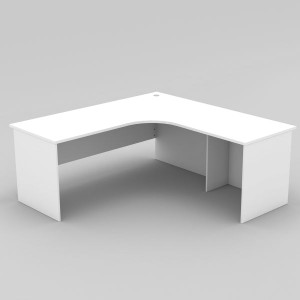 WORKSTATION RADIAL 2 PIECE 1800(W) X 1800(W) X 700(D) X 720H WHITE