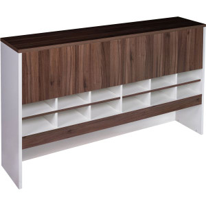 OM Premiere Pigeon Hole Hutch Storage 1080Hx1800Wx370mmD Casnan and White