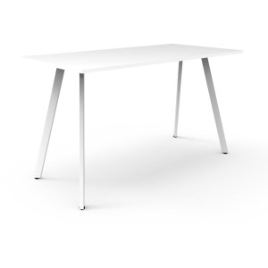 Eternity High Bar Table 1050Hx1800Wx750D White Top White Frame