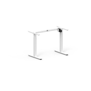 ADJUSTABLE DESK FRAME with Single Motor White