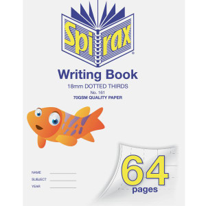 Spirax Writing Book 161 335X240mm 64 pages 18mm Dotted thirds