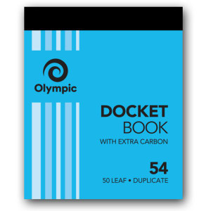 Olympic 54 Carbon Book Duplicate 100x125mm Docket 50 Leaf