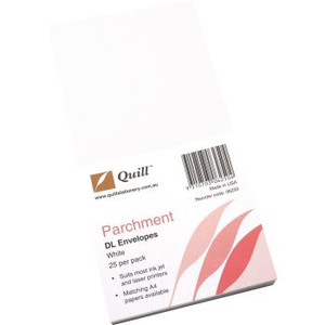 QUILL DL PARCHMENT ENVELOPES White