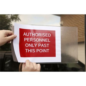 AVERY SIGN POCKETS 1/Sht 221x304mm White Pack of 10