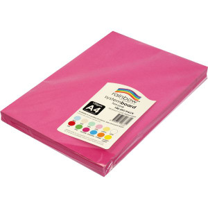 Rainbow System Board A4 150gsm Hot Pink 100 Sheets