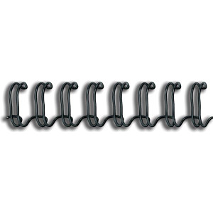 Fellowes Wire Binding Combs 11mm 34 Loop Black Pack of 100