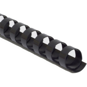 Gold Sovereign Plastic Binding Comb A4 21 Loop 20mm Black Pack of 100