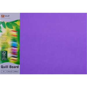 Quill Coloured Board 210gsm A3 - Lilac Pack of 25 (90413)