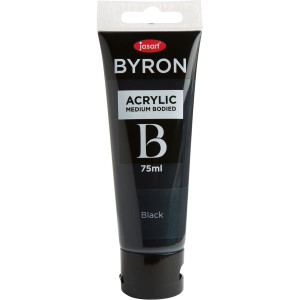 Jasart Byron Acrylic Paint 75ml Black