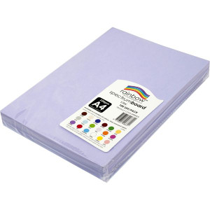 Rainbow Spectrum Board A4 220gsm Lilac 100 Sheets