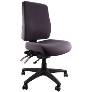 ERGO AIR FULLY ERGONOMIC CHAIR WITH LUMBAR PUMP ADJUSTMENT CHARCOAL