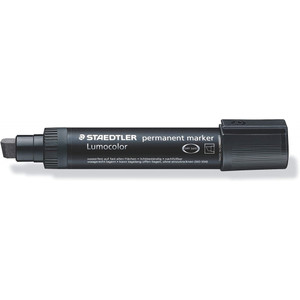 Staedtler 388 Lumocolor Permanent Marker 2.0 - 12.0mm Chisel Point - Black, Each