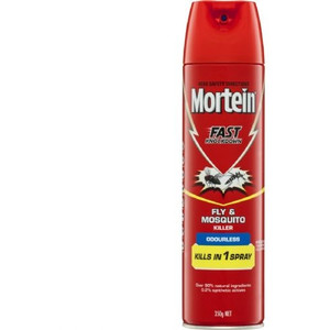 MORTEIN KNOCKDOWN ODOURLESS FLY & MOSQUITO KILLER AEROSOL 350GM