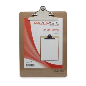 RAZOR CLIPBOARD MASONITE LARGE CLIP A4