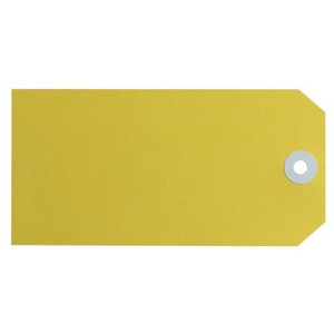 AVERY SHIPPING TAGS SIZE 6 134X67MM YELLOW BX1000