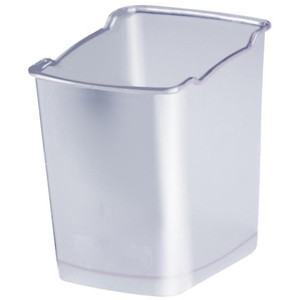 ITALPLAST PEN PENCIL CUP LARGE CLEAR 95 (L) x 75 (W) x 101 (H) 100% Recycled Material & 100% Recyclable