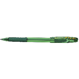 Pentel BK401 Superb G Ballpoint Pen 0.7mm Medium Nib Green, Box of 12