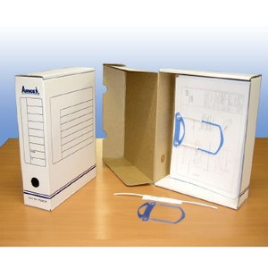 ARNOS A4 ARCHIVE BOX FILES WITH LP TUBEFAST FASTENER F505CB